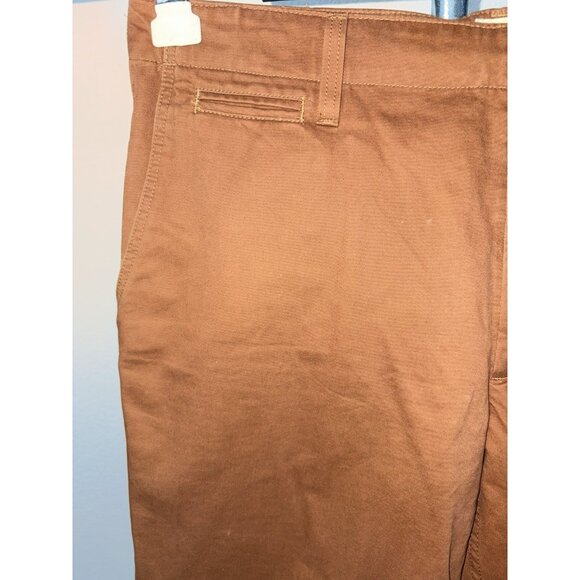 Levi’s Dockers Pants Vintage 90s Y2K Slacks Burnt Orange 100% Cotton Mens 34X29 - Picture 2 of 12